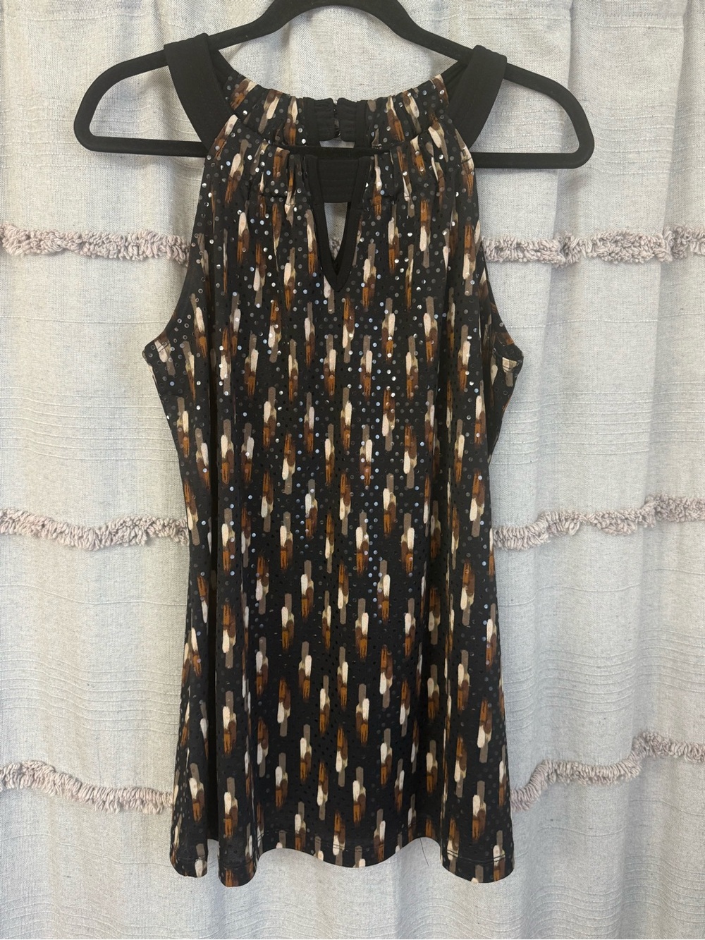 j.t.b. Dressy Y2K Sequin Tank, Racerback, Sparkle Glitz-SIZE L